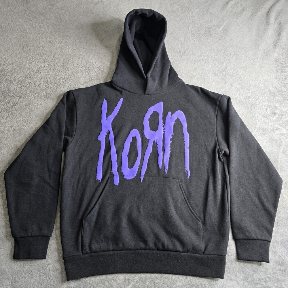 KoЯn KORN Official 2024 LIVE North America Tour L/S Hoodie Medium Black EUC